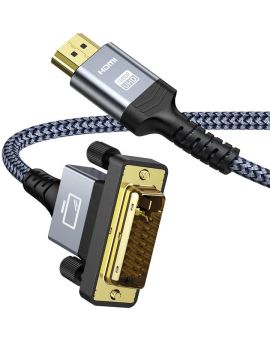 SNOWKIDS Adapter HDMI na DVI kabel 1,8 m, adapter (najnowszy standard)