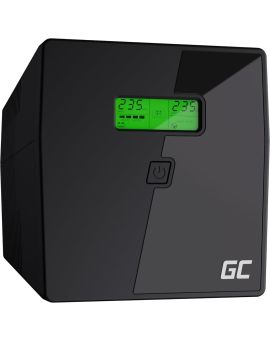 Green Cell Pro UPS Serie UPS03 Zasilanie bez przerywania 1000 VA, 600 W, Czarny