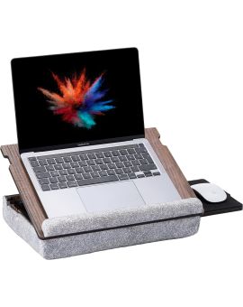 Vigo Wood Regulowane biurko podkładka na laptopa z szufladą na podkładkę pod mysz