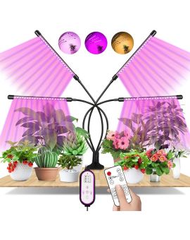 EWEIMA 80 diod LED, lampa do roślin z timerem 80W