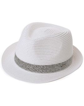 Składany słomkowy kapelusz przeciwsłoneczny typu panama na Summer Beach M4A