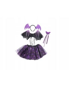 Kostium Halloween karnawał opaska nietoperz pajęczyna fiolet dziewczynka