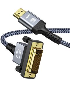 SNOWKIDS Adapter HDMI na DVI kabel 1,8 m, adapter (najnowszy standard)