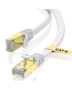 VOIETOLT Cat8 Kabel sieciowy 5m płaski, szybki 40 Gb/s/2000 MHz
