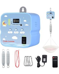 InLoveArts  Elektryczny kontroler huśtawki dla dziecka z 2 sprężynami i pilotem