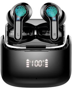ORDTOP I13 Bezprzewodowe słuchawki douszne Bluetooth 5.3 MOCNY BAS