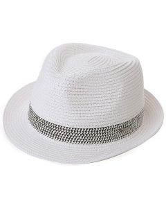 Składany słomkowy kapelusz przeciwsłoneczny typu panama na Summer Beach M4A