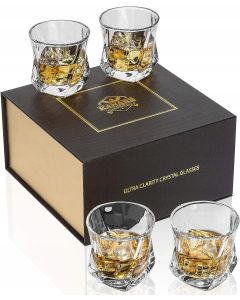 KANARS 4-Częściowy Szklanki kieliszki szkło 207ml do alkoholu whisky koniak