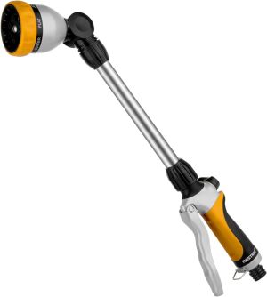RESTMO Metalowy pręt do podlewania opryskiwacz 48 cm 7 funkcji regulowana