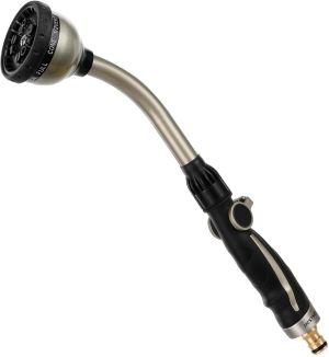 RESTMO Metalowy pręt do podlewania opryskiwacz 42 cm 10 funkcji regulowana