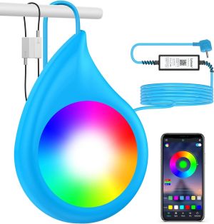 LyLmLe Oświetlenie Basenowe LED z Kontrolą APP, 10W RGB Ściemnialne