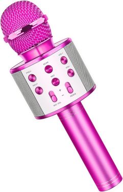 GeschenPark Mikrofon karaoke bezprzewodowy mikrofon Bluetooth dla dzieci