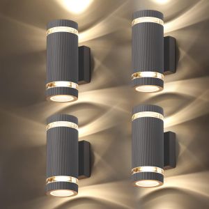 CELAVY Lampa ścienna LED 4 sztuki IP65 zewnętrzna nowoczesna GU10