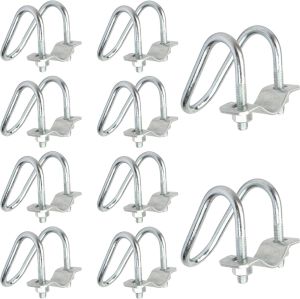 TSSS 10 sztuk 26,9 x 26,9 mm łącznik krzyżowy pałąk stalowy zaciskowy