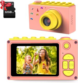 ZumYu Aparat fotograficzny kamera dla dzieci 24 MP FHD karta 32GB